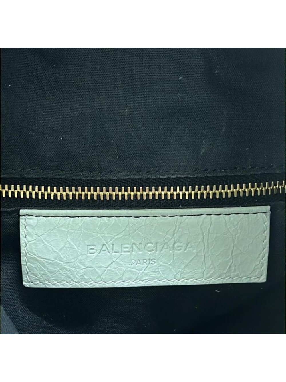 Balenciaga Handbag Giant Mini Pom Light Blue Leather - Picture 8 of 15